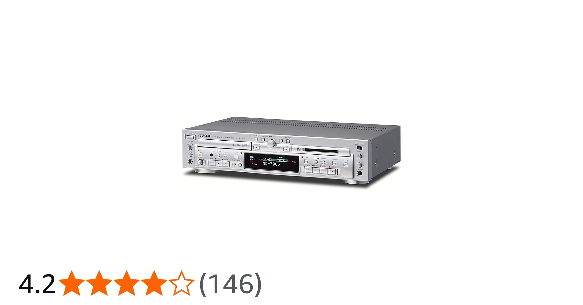 Amazon.co.jp: TEAC CDプレーヤー/MDレコーダー シルバー MD-70CD-S