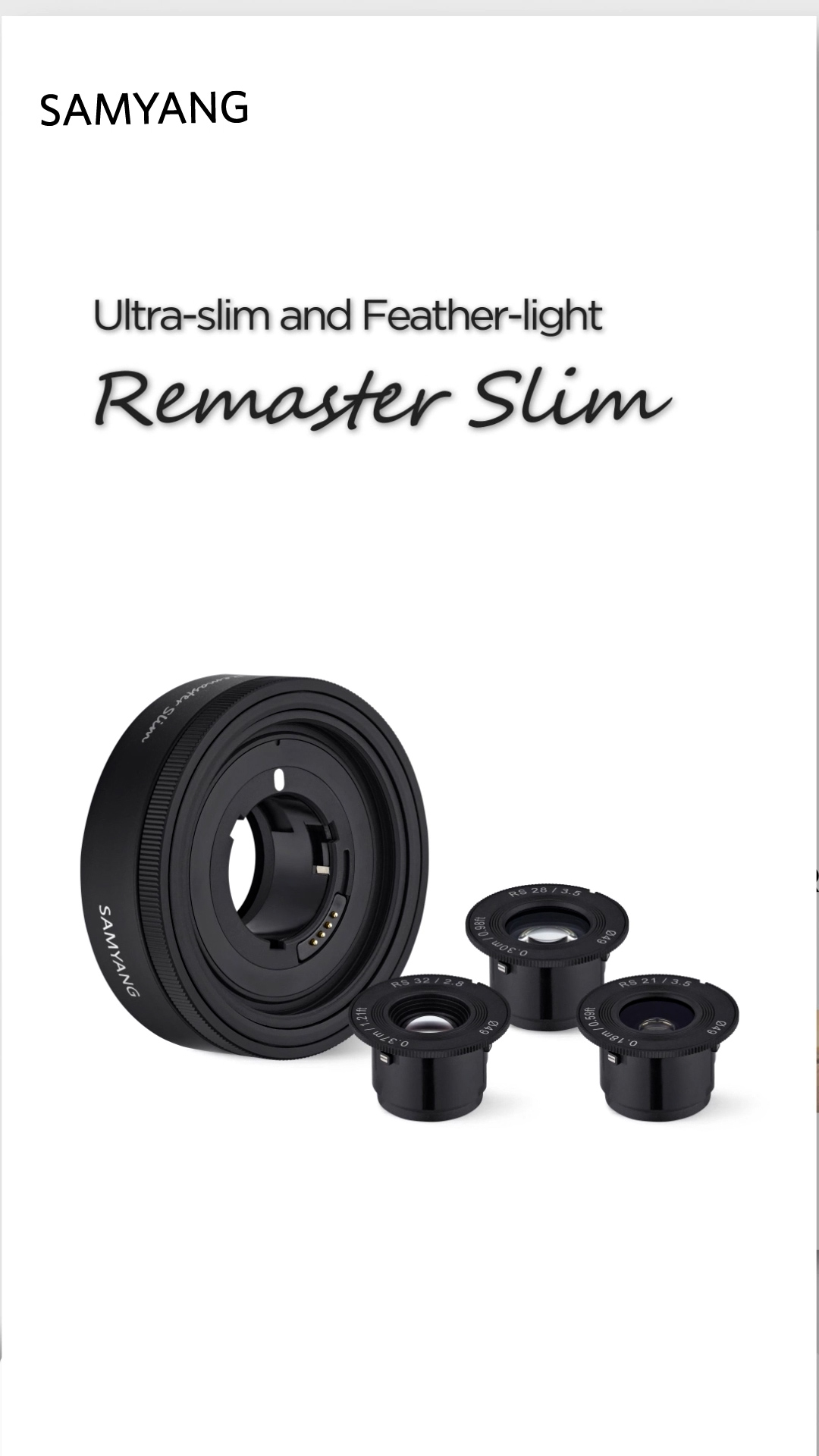 Amazon.co.jp: SAMYANG 単焦点レンズ Remaster Slim 21mm F3.5 / 28mm