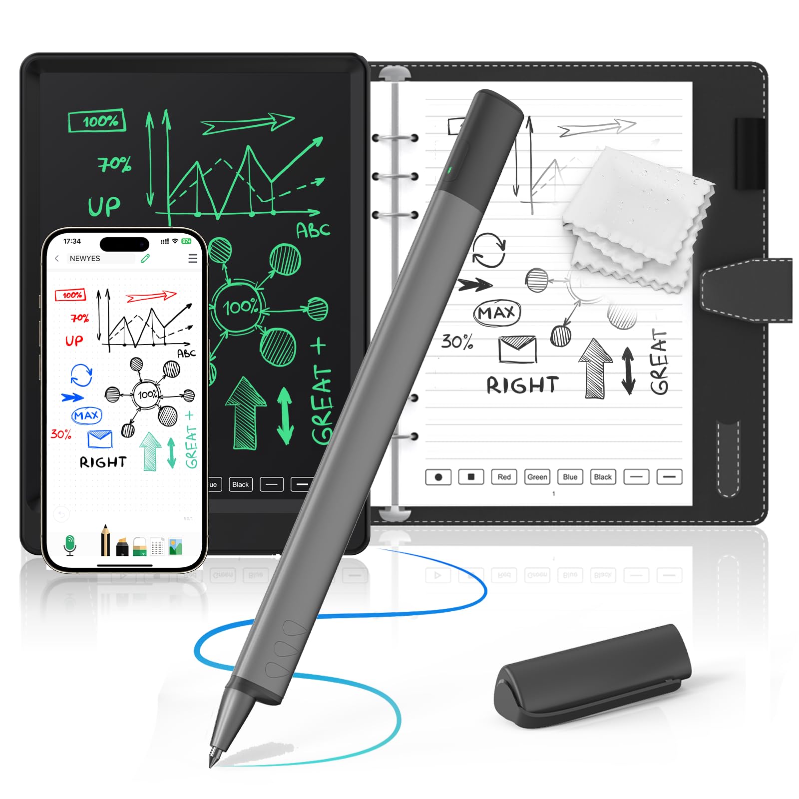 Amazon | NEWYES sync pen 4 電子ノート スマートペン 手書きメモ即