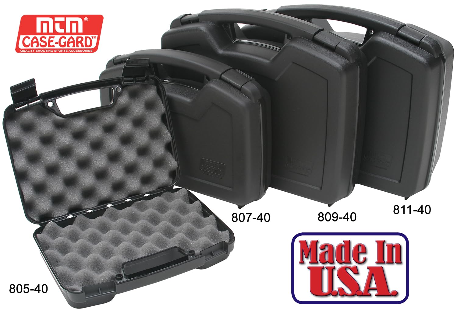 Amazon | MTM 小型ピストルケース（1丁用ハンドガンケース） | ガン