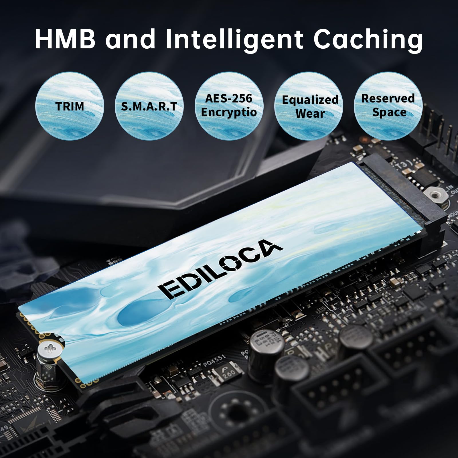Amazon.com: Ediloca EN880E M.2 SSD 2TB NVMe SSD M2 2280 PCIe Gen