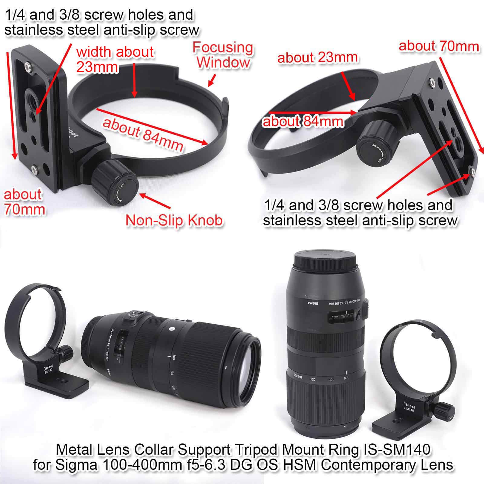 Amazon.com : Tripod Mount Ring, iShoot Lens Collar Socket