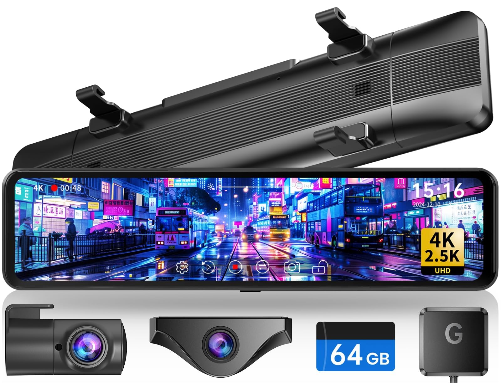 Amazon.co.jp: Changer ドライブレコーダー ミラー型 分離【2026年革新