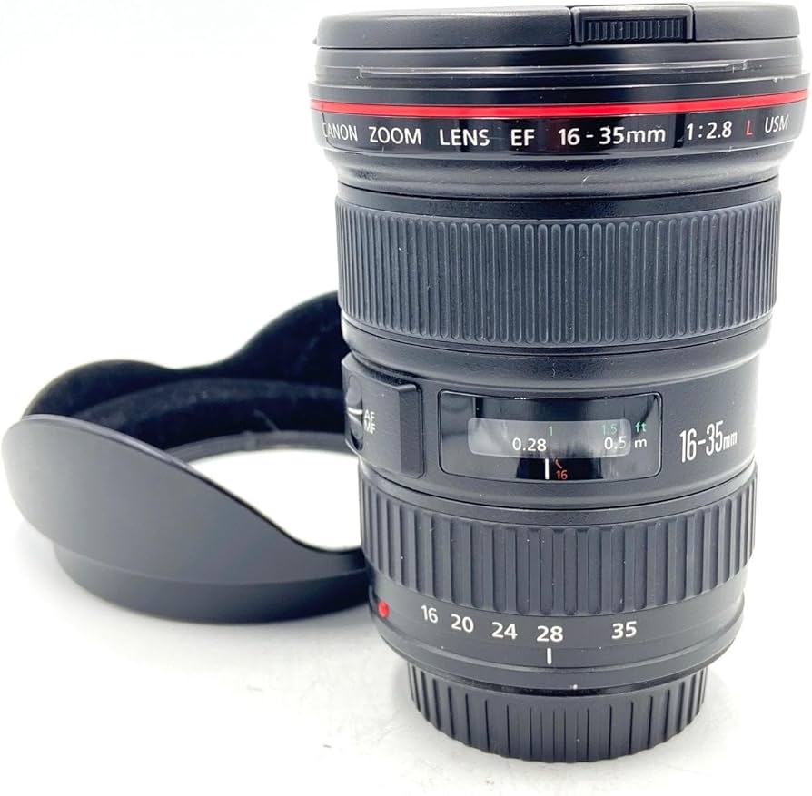Amazon.com: Canon 16-35mm F2.8 L USM Lens W/Box and Lens Hood