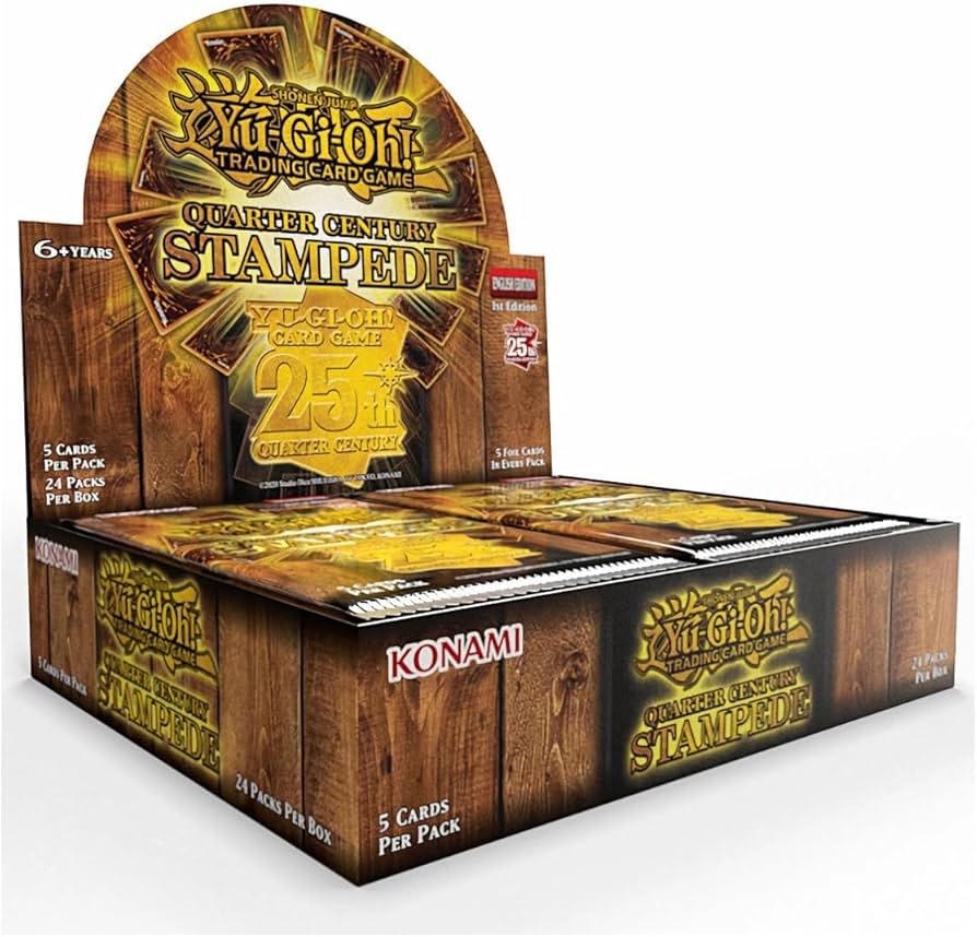 Amazon.com: Yu-Gi-Oh! Quarter Century Stampede Booster Box : Toys