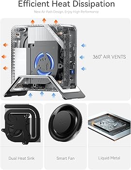 Amazon.com: MINISFORUM UM560 XT Mini PC AMD Ryzen 5 5600H DDR4