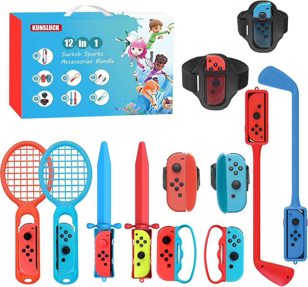 Amazon.com: KUNSLUCK Switch Sports Accessories Bundle for Nintendo