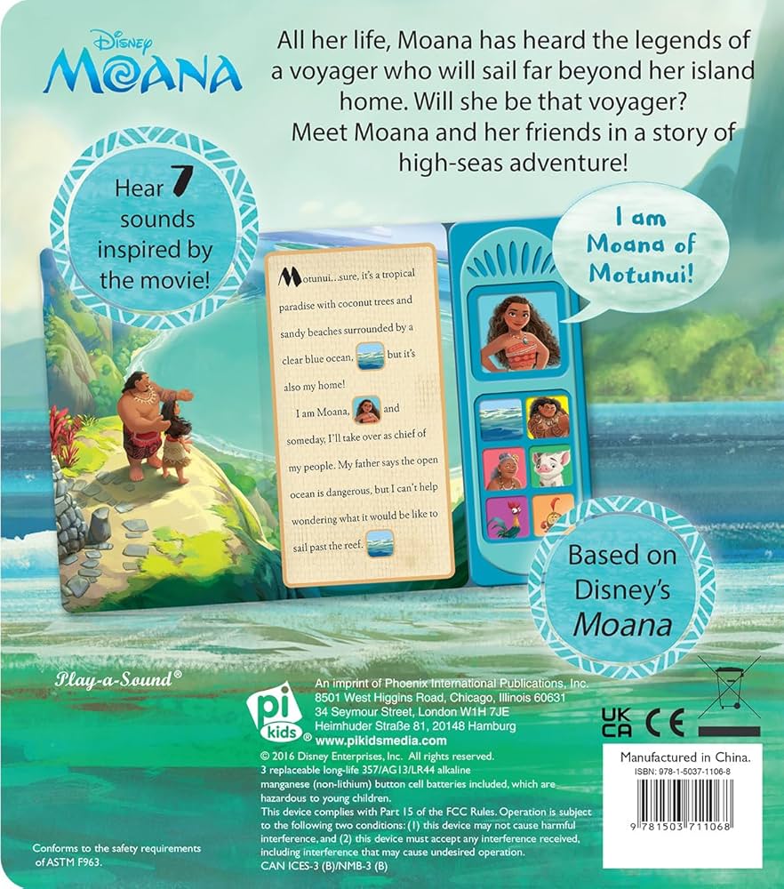 Amazon.com: Disney Moana - I'm Ready to Read with Moana