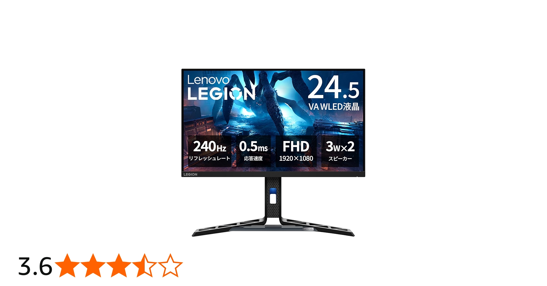 Amazon.co.jp: Lenovo ゲーミングモニター R25f-30 モニター (24.5
