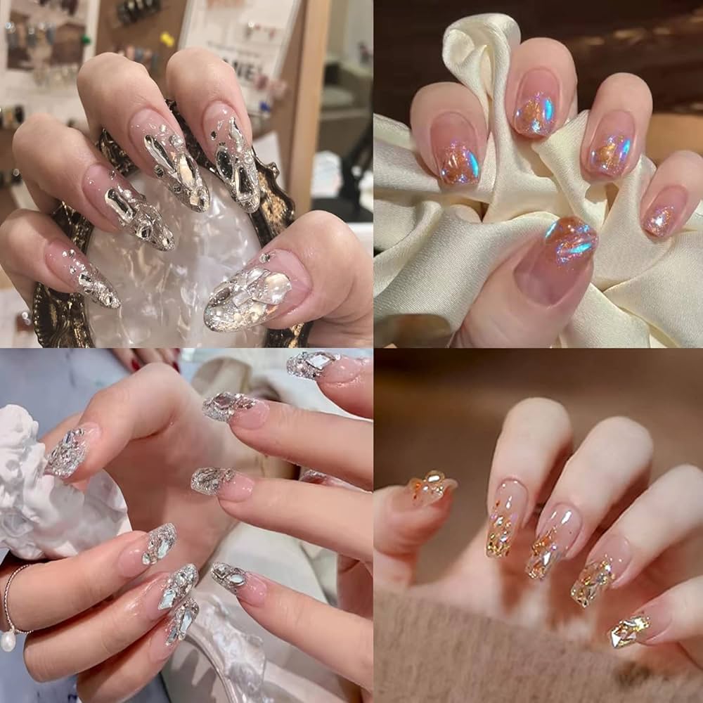 Amazon.co.jp: ZHEJIA ネイルアート ジュエリーパーツ ラインストーン