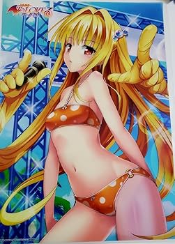 Amazon.co.jp: To LOVEる とらぶる ダークネス A3 クリアポスター 金色