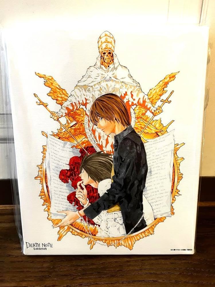Amazon.co.jp: DEATH NOTE 原画展 キャンバスボードA 夜神月 L