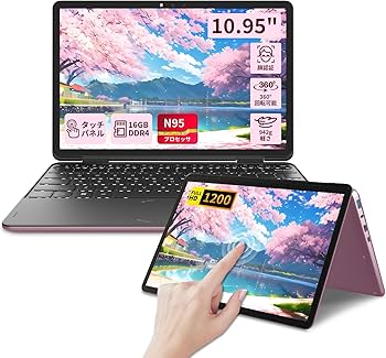 Amazon.co.jp: OFFICE 2024 搭載 2in1 ノートパソコン タッチパネル