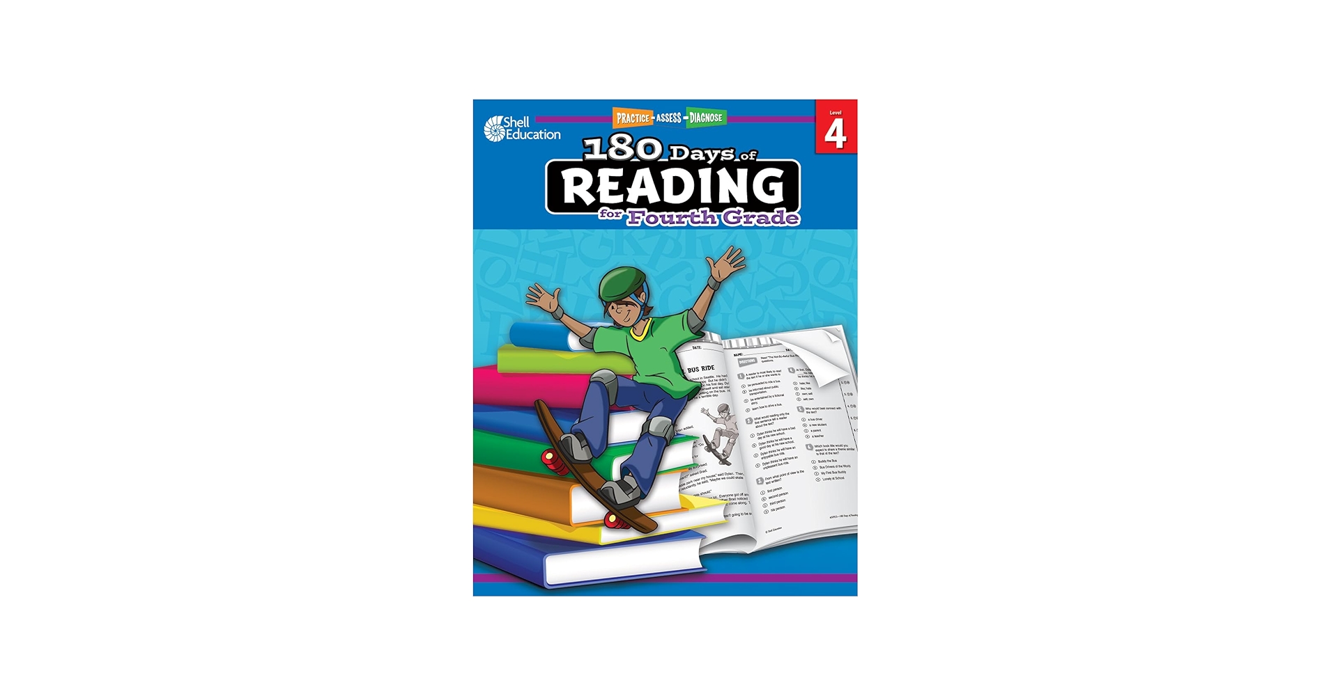 Amazon.com: 180 Days™: Reading for 4th Grade Practice Workbook for