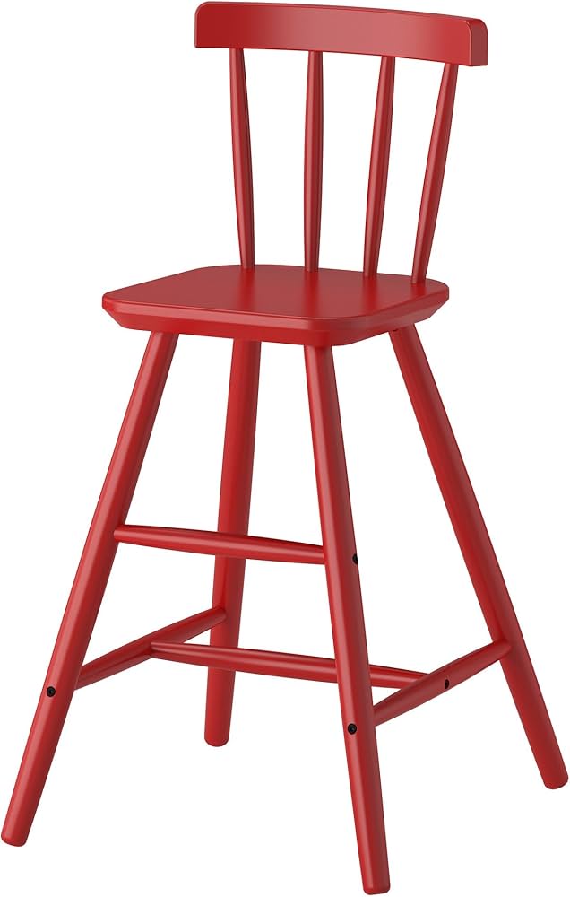 Amazon | IKEA(イケア) AGAM 子供用チェア レッド | IKEA (イケア