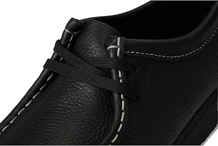 Amazon.com: Clarks Womens Wallabee Black Tumbled Leather 5.5