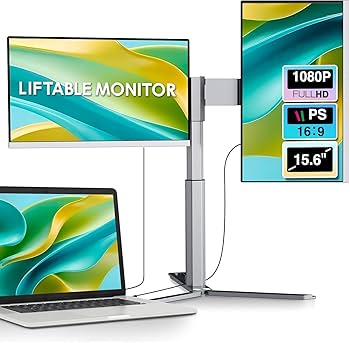 Amazon.co.jp: LivElect 15.6インチ デュアルモバイルモニター【360