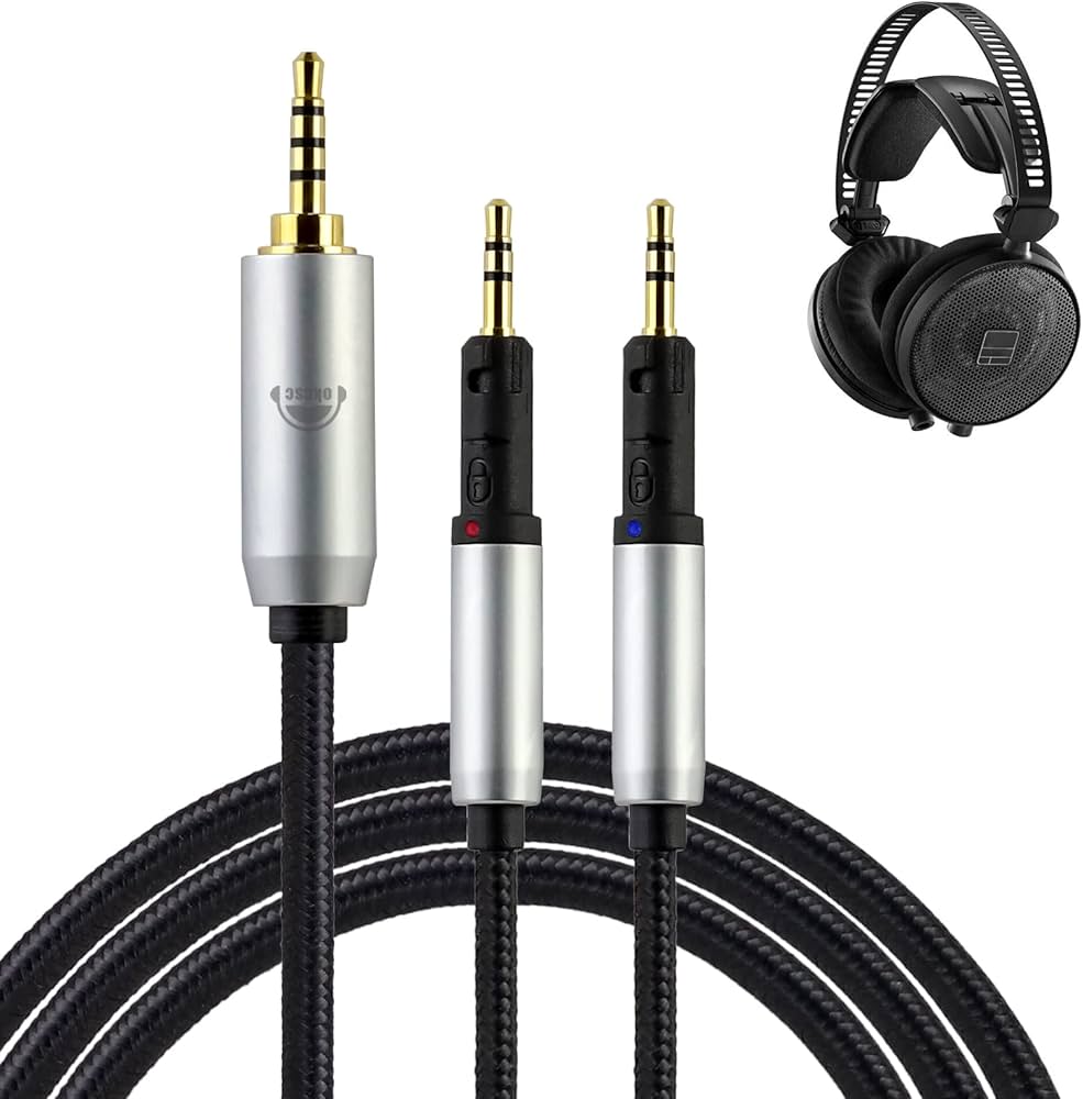 Amazon.com: okcsc Replacement Cable for Audio-Technica ATH-R70X