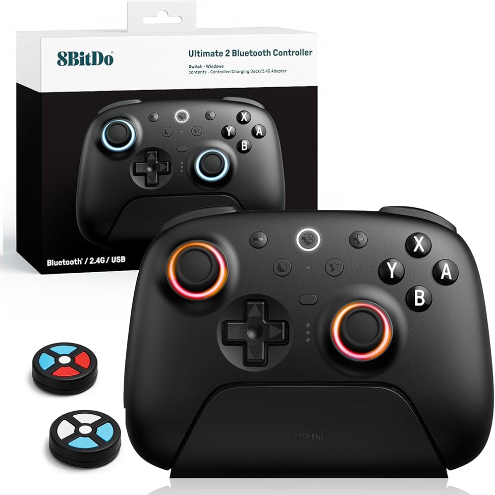 Amazon.com: 8Bitdo Ultimate 2 Bluetooth Controller (TMR Joystick