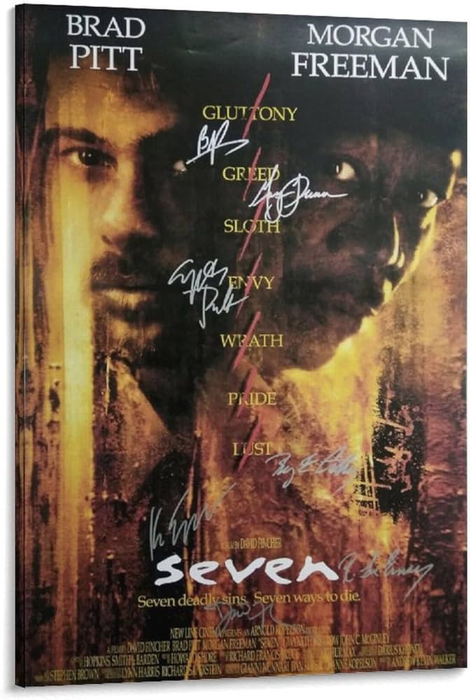 Amazon.co.jp: Seven映画セブン映画ポスターモーガンフリーマン