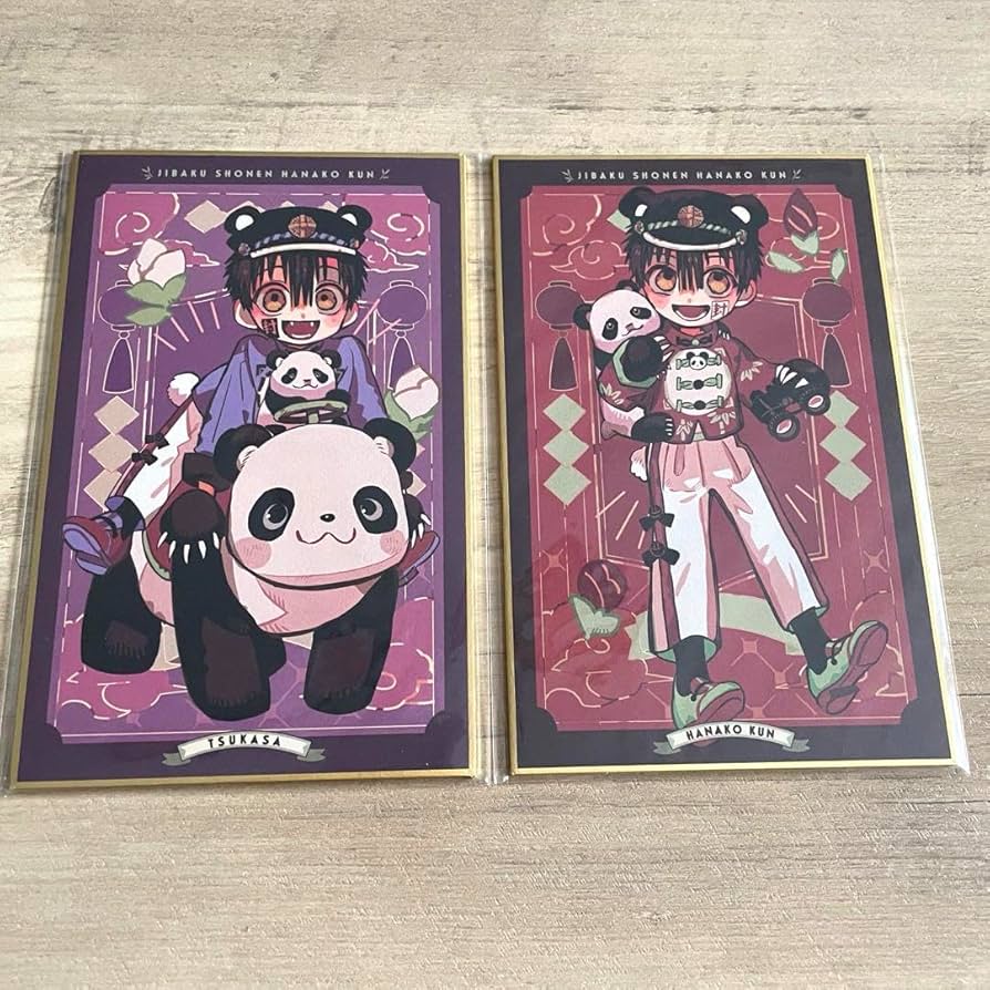 地縛少年花子くん 楽天コレクション パンダ 缶バッジ 色紙 特典 地縛