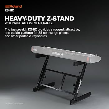 Amazon.com: Roland KS-11Z Keyboard Stand | Heavy-Duty Z-Stand with