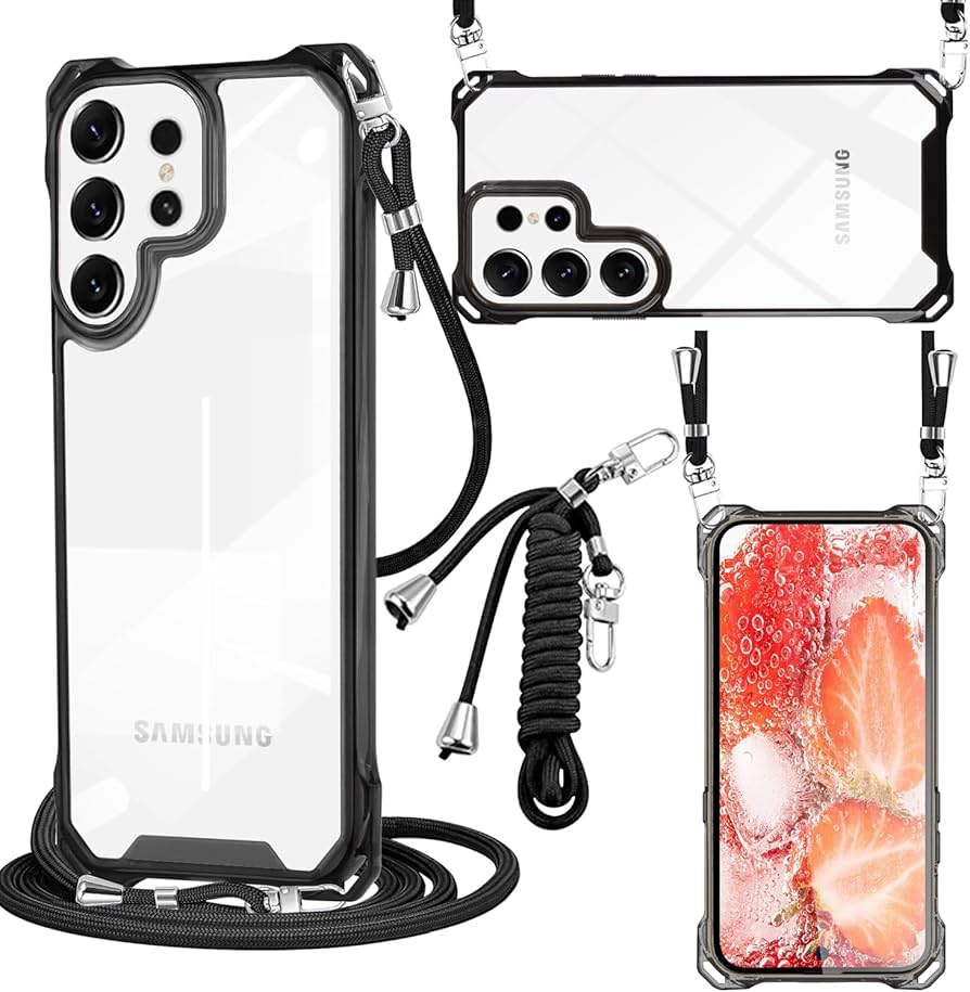 Amazon.co.jp: 対応 Galaxy S25 Ultra ケース クリア PC ショルダー