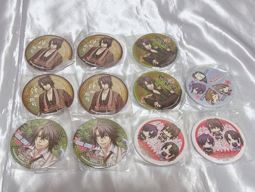 Amazon.co.jp: 薄桜鬼 ナンジャタウン 缶バッジ 沖田 総司 : ホビー