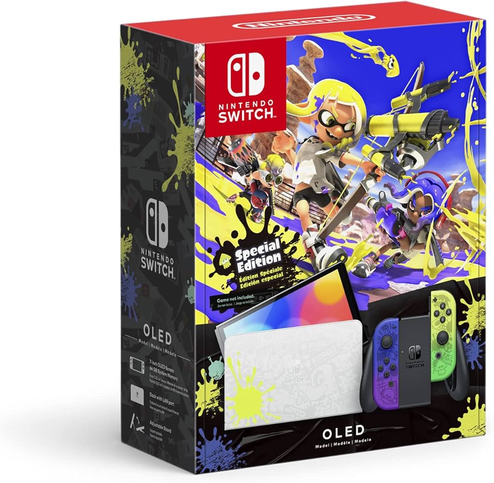 Amazon.com: RWD Nintendo Switch OLED Model Splatoon 3 SpecEd