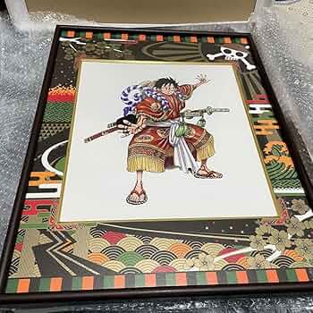 Amazon.co.jp: ワンピース 隈取りルフィ 高級複製原画 歌舞伎 ルフィ