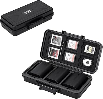 Amazon.co.jp: JJC カメラバッテリー メモリーカード収納ケース SD