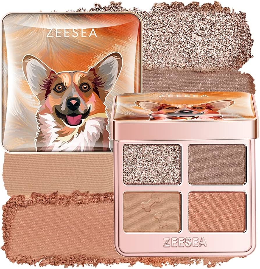 Amazon.co.jp: ZEESEAアイシャドウパレット夢幻燦爛 動物シリーズ 四色