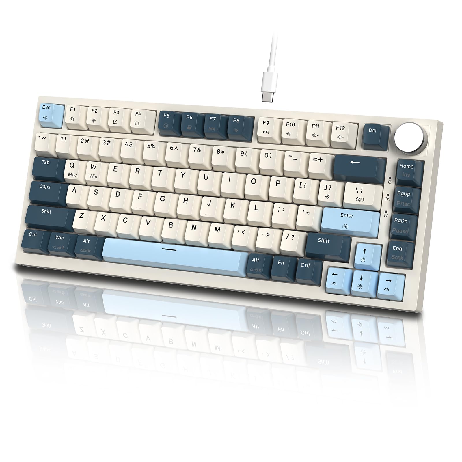 Amazon | MAMBASNAKE×ATTACK SHARK K85 ラピッドトリガー 搭載 有線 75