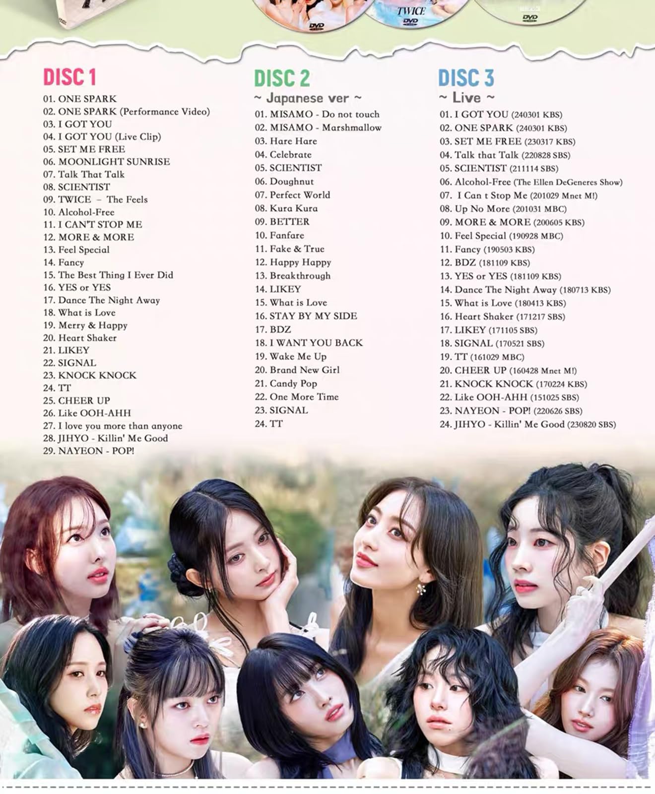 Amazon.co.jp: Twice アルバム 最新 2024年新曲MV /LIVE完全版 全77