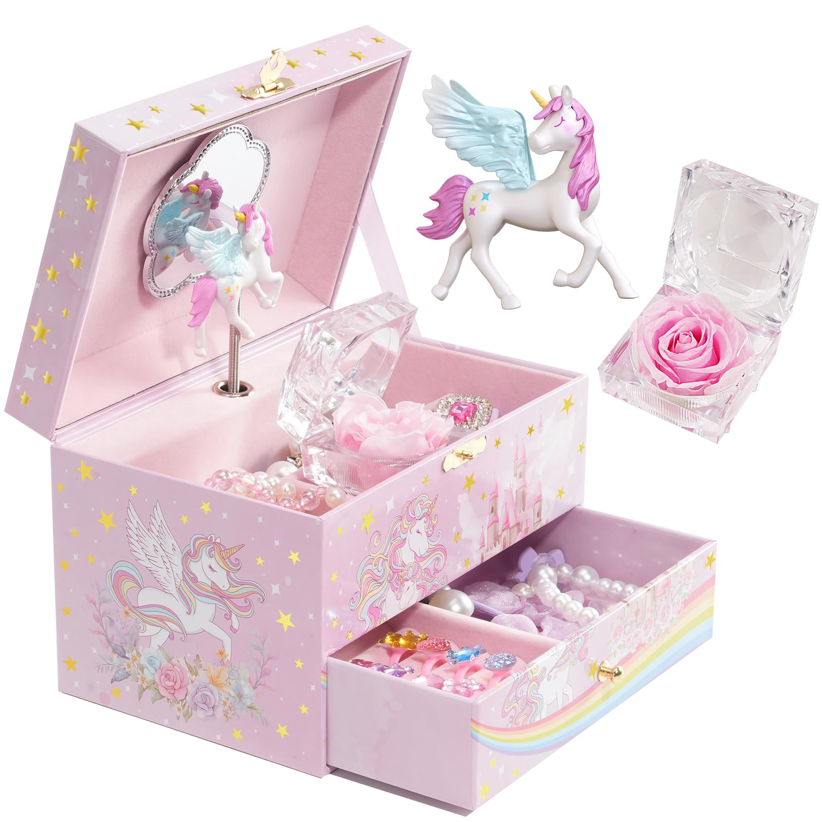 Amazon.com: ProCase Children's Jewelry Box, Kids Jewelry Organizer