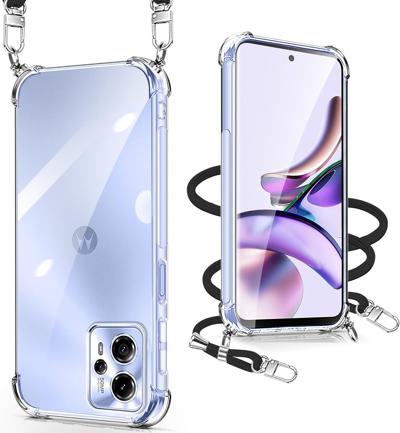 Amazon.co.jp: クリア Motorola Moto g13 ケース ショルダー Motorola