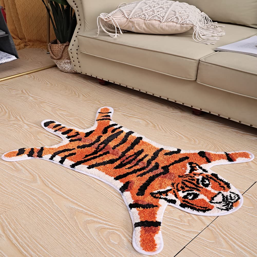 Amazon.com: Tiger Shaped Bath Mat for Bathroom Non Slip Bath Room