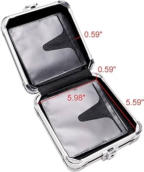 Vaultz Locking CD Wallet, 24 CD Capacity, 2.5 x 6.25 x 7 Inches