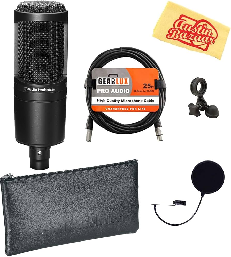 Amazon.com: Audio-Technica AT2020 XLR Cardioid Condenser