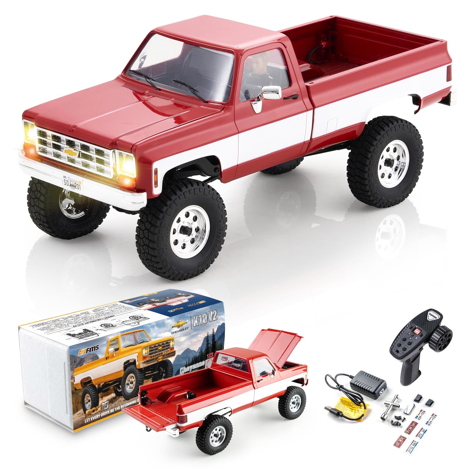 Amazon.co.jp: FMS 1/18 RC クローラー FCX18 Chevy K10 ラジコンカー