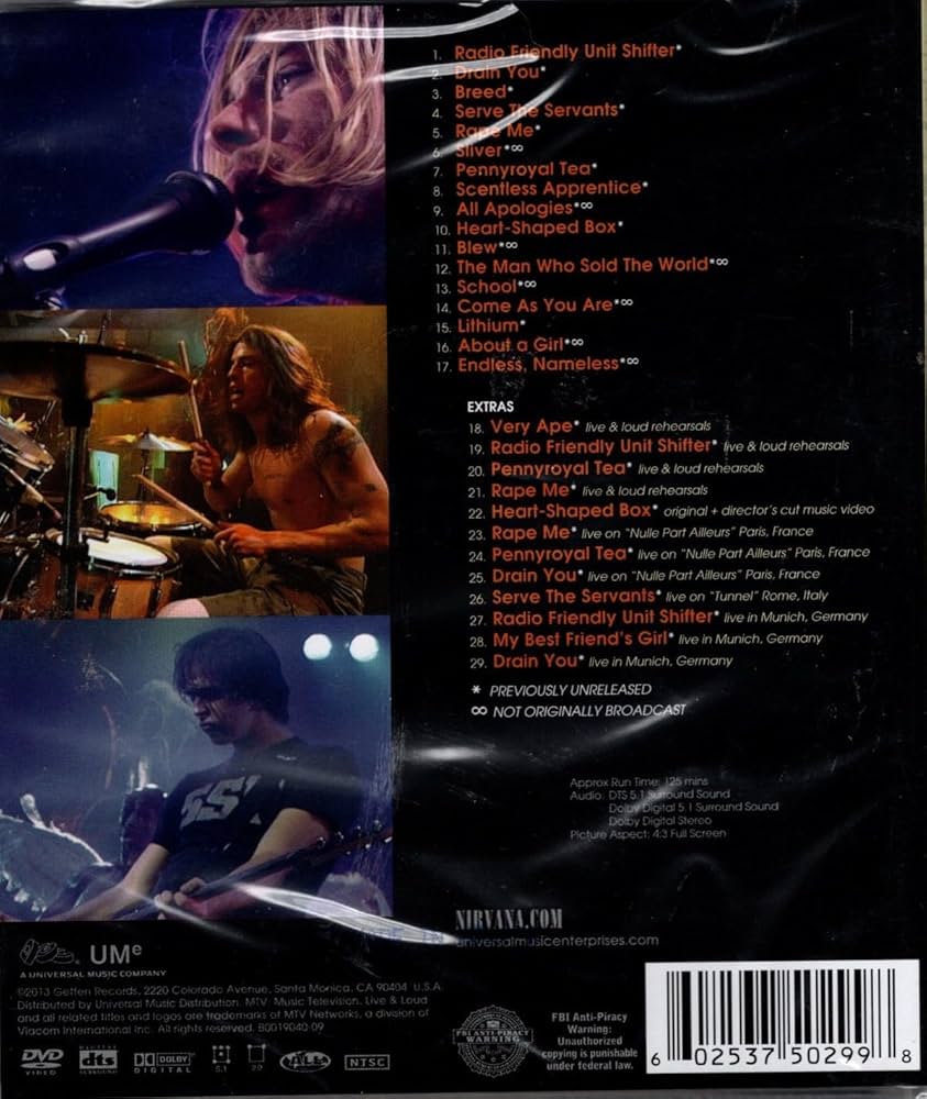 Amazon.com: Live & Loud[DVD] : Nirvana: Movies & TV