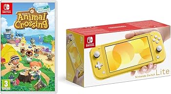Nintendo Switch Lite - Yellow + Animal Crossing New Horizons