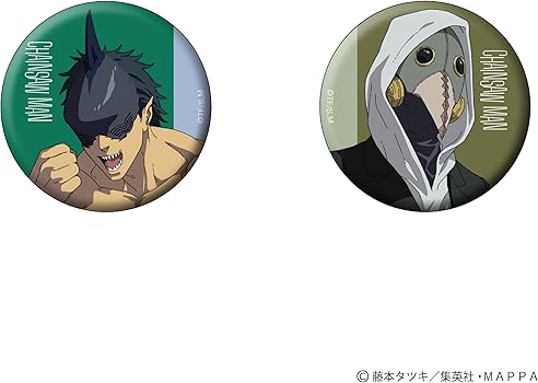 Amazon.co.jp: チェンソーマン 缶バッジセット サメの魔人 暴力の魔人
