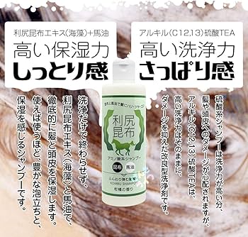 Amazon.co.jp: 利尻昆布シャンプー アミノ酸系シャンプー 髪にツヤコシ