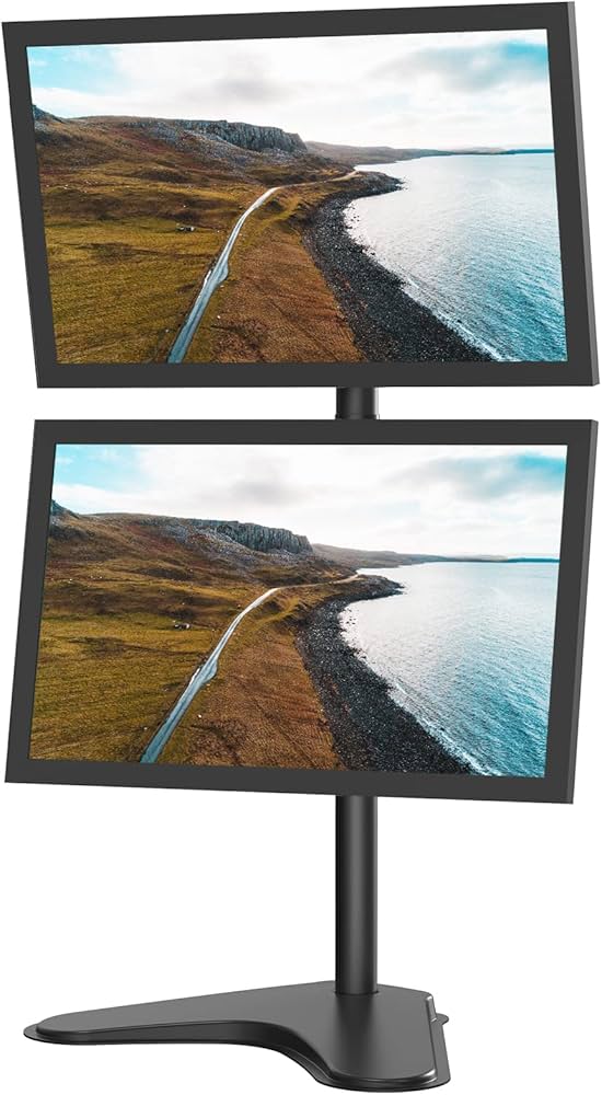 Amazon.co.jp: METIYA モニタースタンド 上下2画面 アーム抜き 置き型