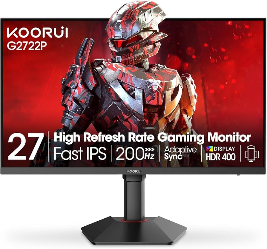 Amazon.com: KOORUI 27 Inch 1440p Gaming Monitor 200Hz, 1ms, Fast