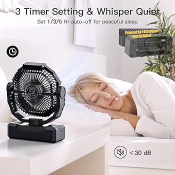 Amazon.com: Wavmill Battery Operated Fan [200H Max], 2 in 1 D-Cell