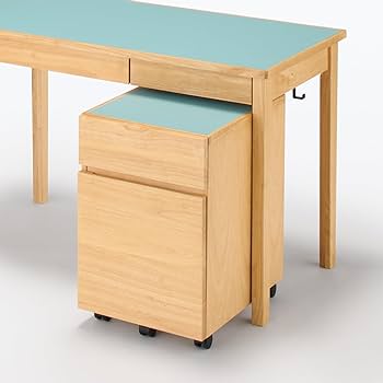 Amazon.co.jp: 無印良品 木製デスク グリーン 幅110×奥行55×高さ70cm
