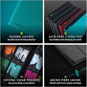 Amazon.com: Vault X 12 XL Pocket Trading Card Zip Binder - 624