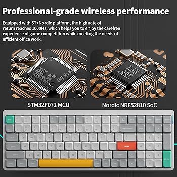 Amazon.com: nuphy Air96 V2 Wireless Mechanical Keyboard,100 Keys